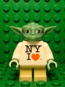LEGO Minifigure -- Yoda, NY I Heart Torso, Gray Hair (Toy Fair 2013 Exclusive)-Star Wars -- SW0465 -- Creative Brick Builders